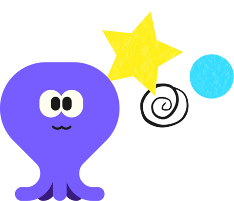 Kira mascot with a star
